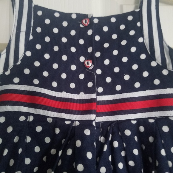 Toddler Girl's Polka Dot Party Dress - Picture 4 of 4